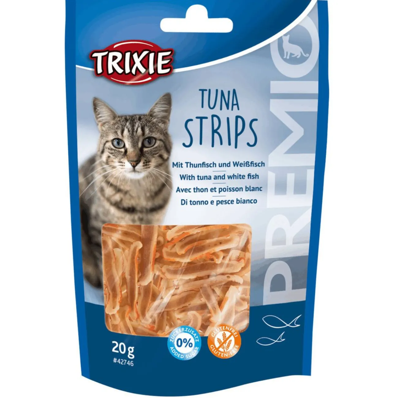 TRIXIE Dokas Katzensnacks | Dr. Clauder'S Snack It- PREMIO Tuna Strips