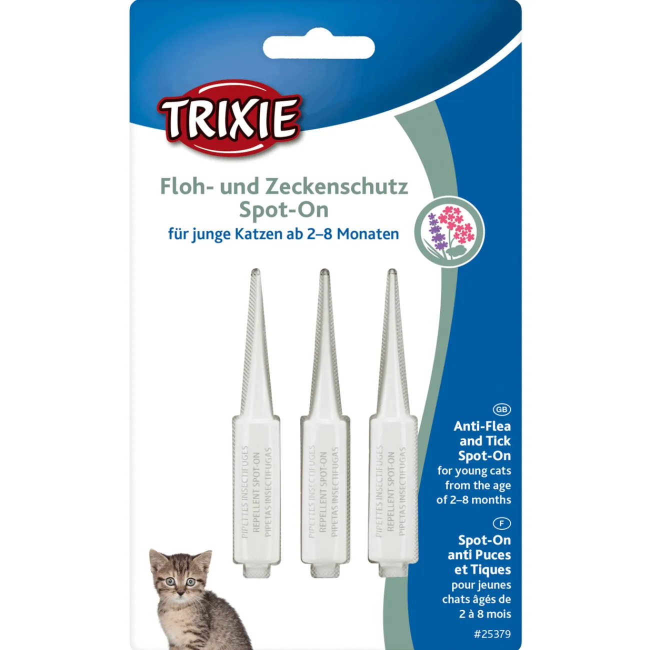 TRIXIE Trixie Katzensnacks | Trixie Cat Activity- Spot On für Katzen Zeckenschutz