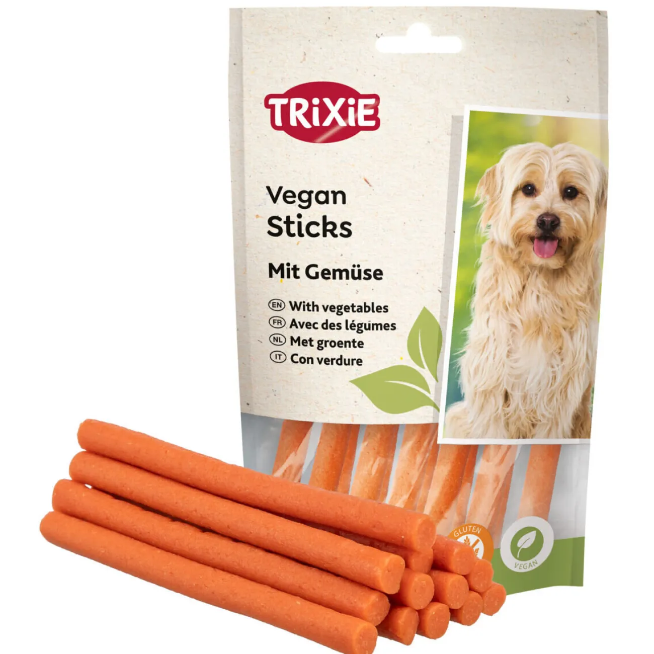 TRIXIE Neu Im Hundeshop | Trainingssnacks Für Hunde- Vegane Hunde Sticks mit Gemüse