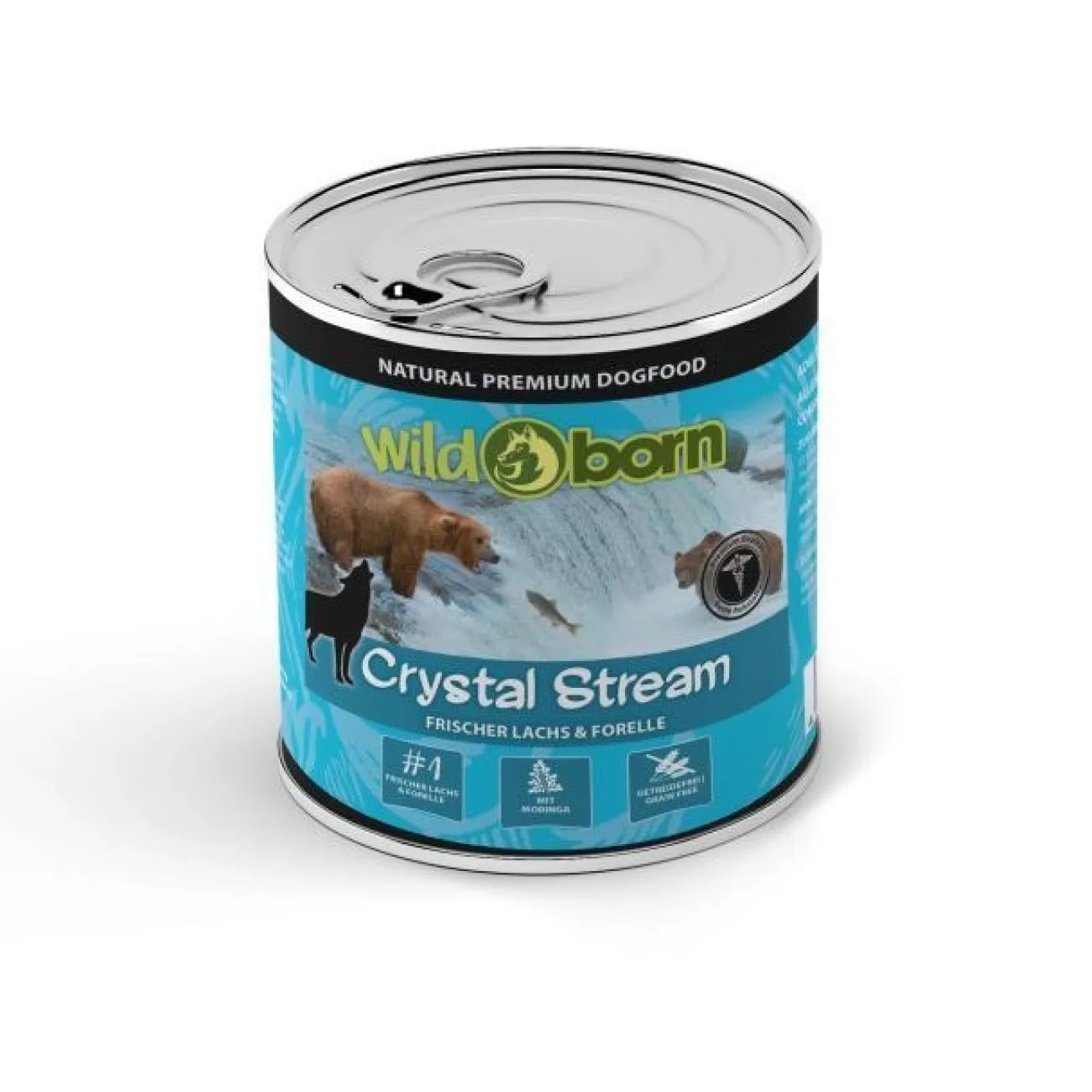 Wildborn Hundefutter- Dose Crystal Stream Lachs & Forelle