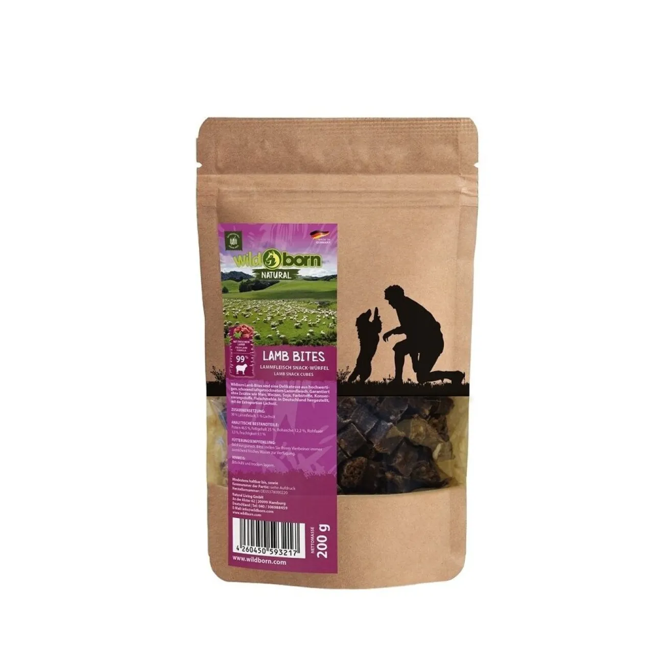 Wildborn Trainingssnacks Für Hunde | Trainersnacks- Natural Lamb Bites Hundesnack