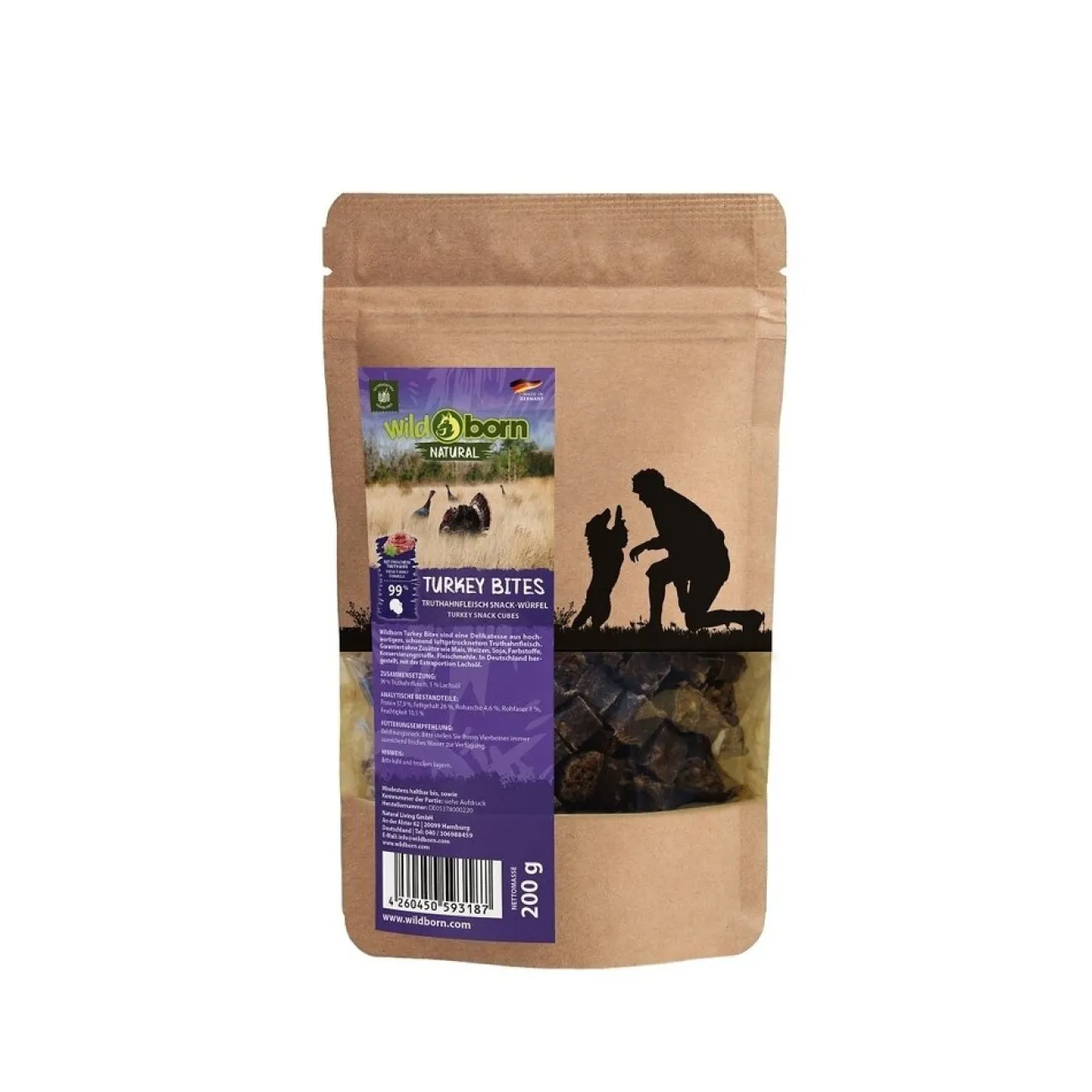 Wildborn Trainingssnacks Für Hunde | Trainersnacks- Natural Turkey Bites Hundesnack