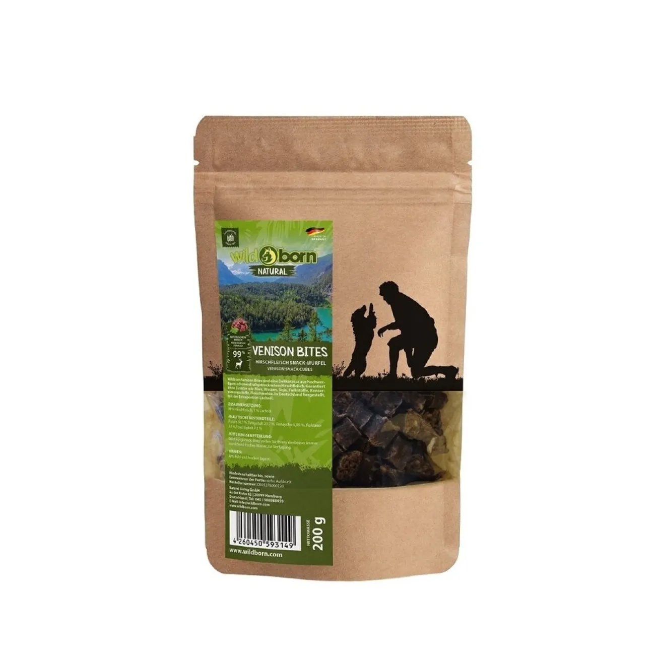 Wildborn Trainingssnacks Für Hunde | Trainersnacks- Natural Venison Bites Hundesnack