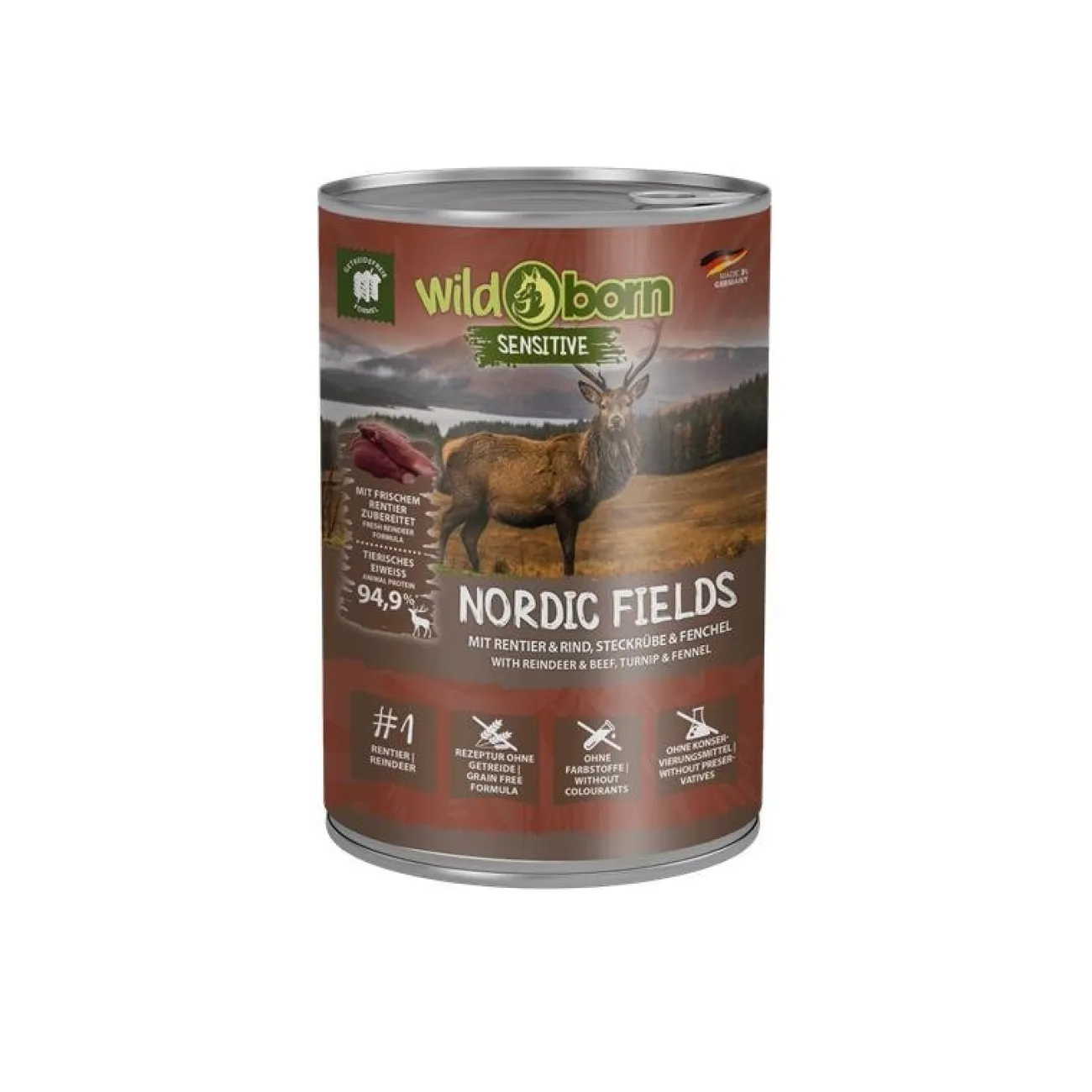 Wildborn Hundefutter- Nordic Fields Nassfutter für Hunde