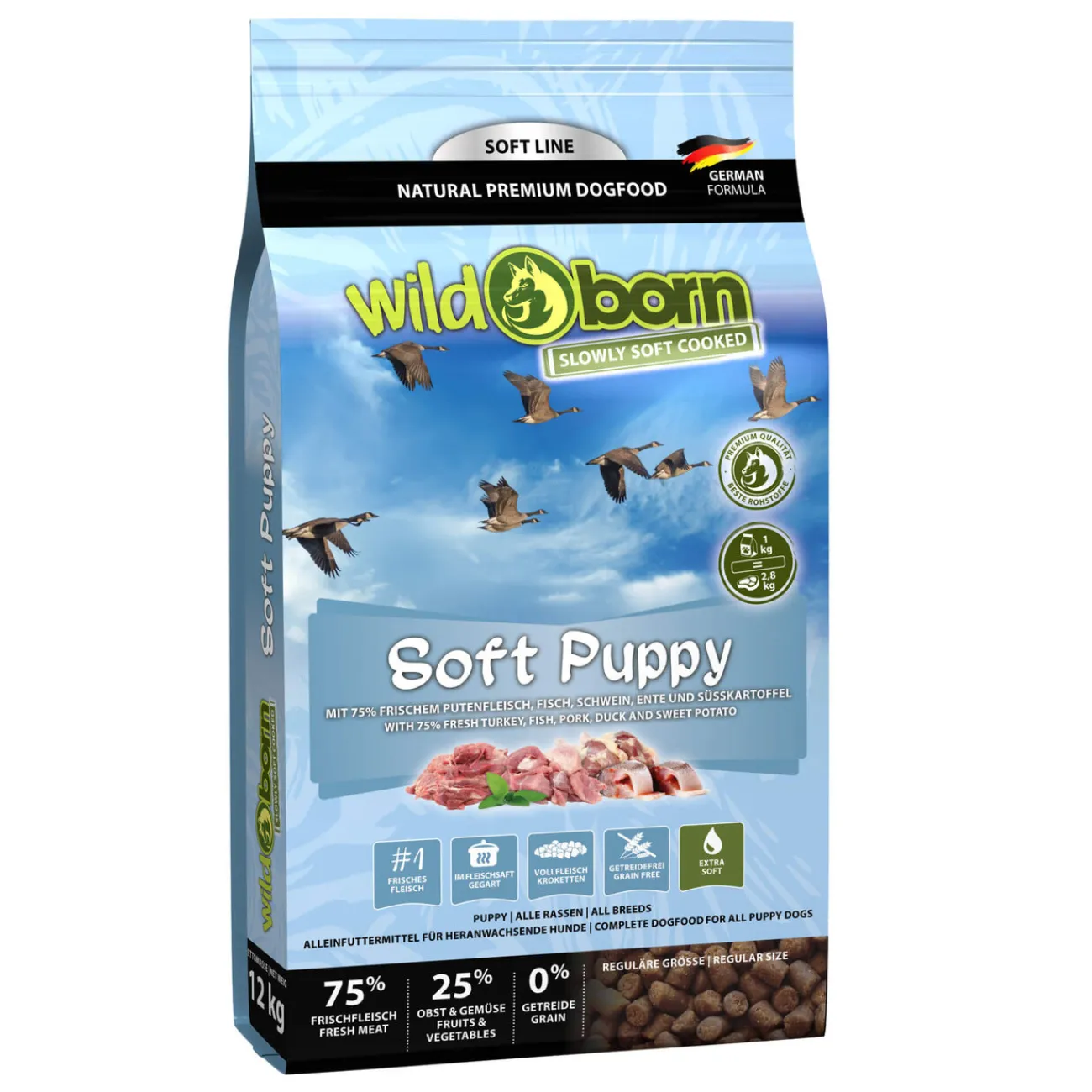 Wildborn Welpenzubehör | Hundefutter- Soft Puppy mit frischem Fleisch & Fisch