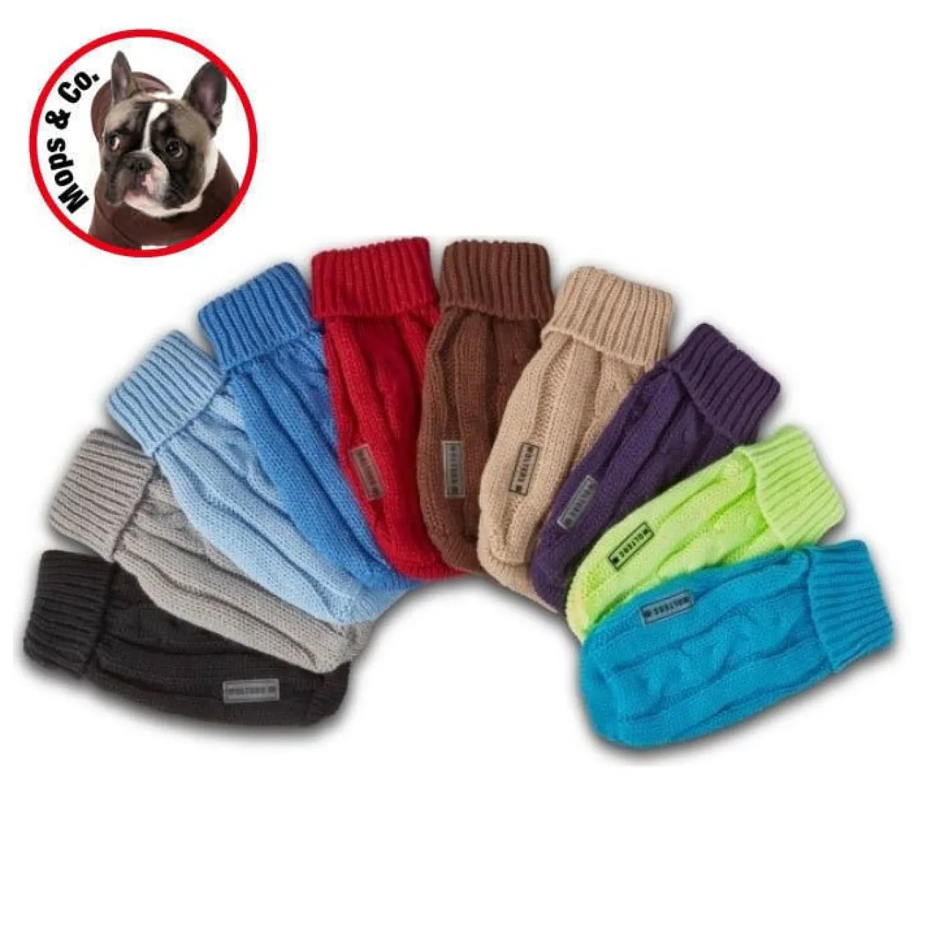 Wolters Hundebekleidung, Hundemantel | Hundebekleidung- Zopf-Strickpullover für Mops und Co